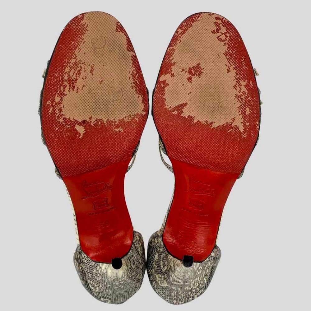 Christian Louboutin Python Sandals - image 6